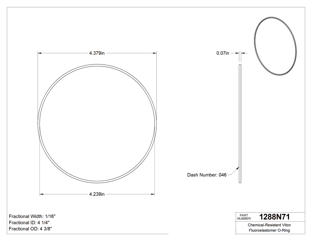 Technical drawing - 1288N71